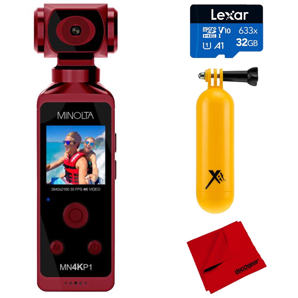 Minolta MN4KP1R 4K Ultra HD Pocket Camcorder w/WiFi & Waterproof