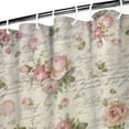thumbnail image 3 of Pioneer Flower Floral Print Pattern Shower Curtain 36"x72" ,Bathroom Decorative Shower Curtains Set with 12 Hooks,Modern Waterproof Washable Shower Curtain, 3 of 6