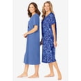 thumbnail image 3 of Dreams & Co. Plus Size 2-Pack Long Sleepshirts, 3 of 6