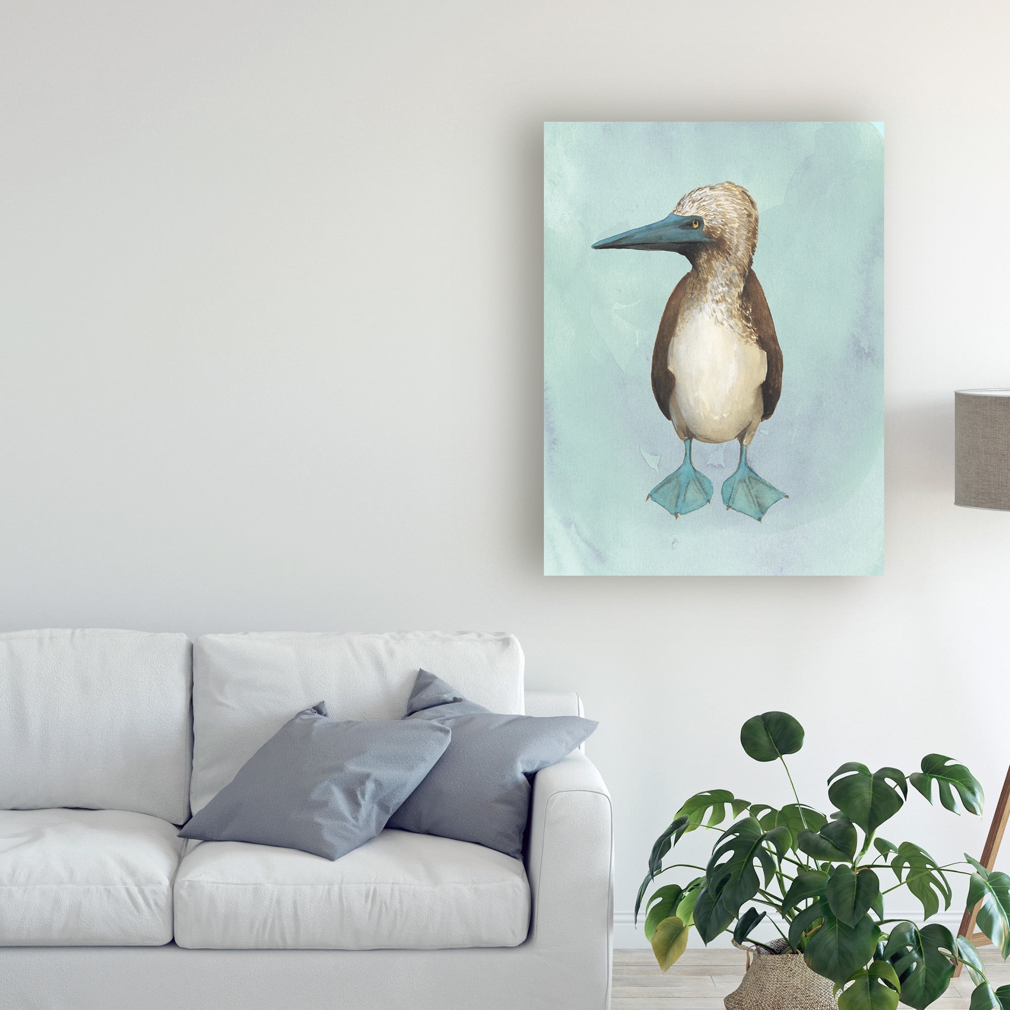 Trademark Fine Art 'Watercolor Beach Bird I' Canvas Art by Grace Popp