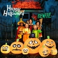 thumbnail image 4 of Gymax 8FT Halloween Pumpkins Stack Decor Inflatable Pumpkin Station w/ LED Lights, 4 of 10
