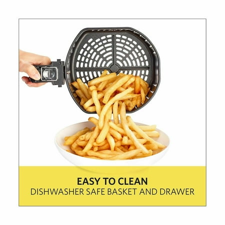 Bella - 5.3-qt. Digital Air Convection Fryer - Black