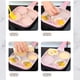 thumbnail image 4 of Poêle à frire antiadhésive à 4 trous pour œufs, fond plat, 4 tasses, pour crêpes et omelettes, rouge, 4 of 4