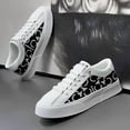 thumbnail image 4 of Men's Slip-On Sneakers, Breathable Casual Shoes, Trendy Footwear with Embroidered Print, White, Spring 2025, 4 of 9