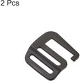 thumbnail image 3 of Metal G Hooks Webbing Buckles, G-Hook Wave Buckle Adjusters Slide Buckle for Backpack Strap Webbing 2Pcs, 3 of 5