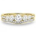 thumbnail image 2 of Dazzlingrock Collection 1.00 Carat (ctw) 10K Diamond Ladies 5 Stone Engagement Ring Set 1 CT, Yellow Gold, Size 8.5, 2 of 3