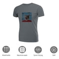 thumbnail image 3 of Coolnut Men's T Shirt Odor Protection Short, Cat And Fish Collage Mens Short Sleeve Tees, Grey Crew-Neck Casual Tee Shirts, 2XL, 3 of 6