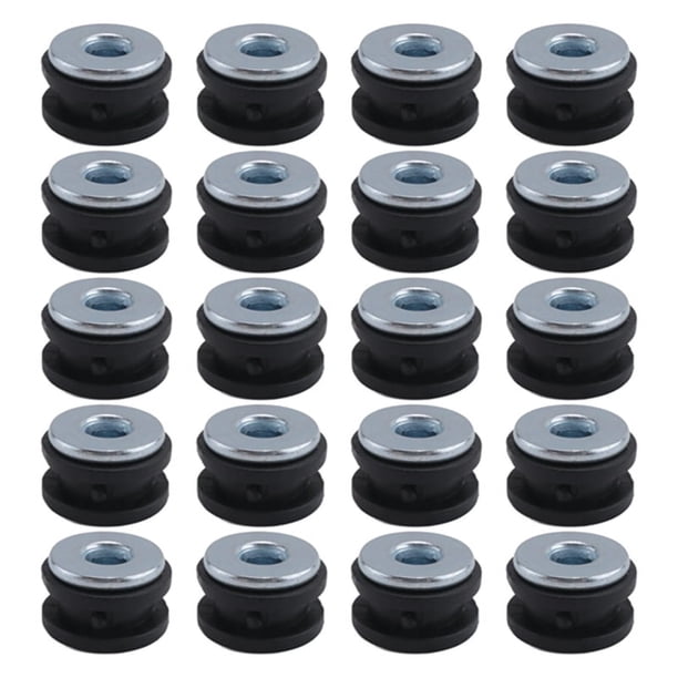 20 Piezas Kits de Arandelas de Goma para Motocicleta Pernos de Parabrisas de Motocicleta para Carenados de Goma