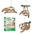 thumbnail image 1 of Adornos colgantes de animales de la selva, 3 uds. Colgantes de perezoso, colgantes de perezoso, decoración de perezoso de fieltro, Ultra sensible, 1 of 8
