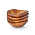 thumbnail image 2 of Braid Wood Salad Bowls, Set of 4, 2 of 7