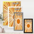 thumbnail image 4 of Designart 'Minimal Bright Shining Orange Sun Rays I' Modern Framed Art Print, 4 of 4