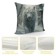 thumbnail image 4 of COMIO  Tiger Farmhouse Oblong Rectangle Throw Pillow Case White Siberian Tiger Cushion Cove, 4 of 5
