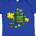 thumbnail image 4 of Inktastic St. Patrick's Day Plaid Green and Yellow Shamrocks Boys or Girls Baby Bodysuit, 4 of 5