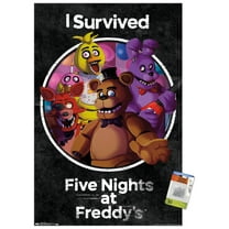 Five Nights at Freddy's - SurVived Wall Poster with Push Pins, 22.375" x 34"