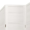 thumbnail image 6 of vidaXL Room Divider 4 Panels White Solid Wood Paulownia, 6 of 7