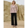 thumbnail image 3 of DARING DIVA Women's Double Breasted Blazer Business Suit Jacket M Pink, 3 of 6