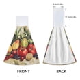 thumbnail image 3 of Haosy 2 Pack Kitchen Wash Cloths with Hanging Loops Absorbent Absorbent Quick Drying Hand Towels, Apple Tomato Grape Mango, 3 of 7