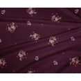 thumbnail image 4 of oneOone Polyester Lycra Fabric Leaves & Flower Floral Print Sewing Fabric BTY 56 Inch Wide, 4 of 4