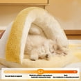 thumbnail image 6 of Nebwoak Winter Warm Cat Bed - Self-Warming Slipper-Shaped, Semi-Enclosed, Washable Cotton Wool Lined for Cats Small Dogs, 6 of 6