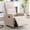 Beige, variant on 360° Swivel Rocker Recliner Chair for Small Spaces, Manual Reclining Chair for Adults, Rocking Glider Chair for Nursery, Living Room, Bedroom, Polyester Fabric Cream Beige