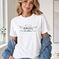 thumbnail image 3 of Jollimate Angel Mom Shirt, Women's Memorial Graphic Tee, Angel Wings Halo Scripture T-Shirt for Women, 3 of 6