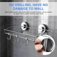 thumbnail image 2 of Inteprter Estante de almacenamiento de acero inoxidable con ventosa al vacío, soporte para jabón, champú montado en la pared, estante hueco, Juegos de accesorios de baño, 2 of 6
