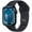 Midnight, Black, variant on Restored Apple Watch Series 9 GPS 45mm Midnight Aluminum Case with Midnight Sport Band - S/M (Refurbished)