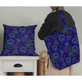 thumbnail image 5 of Soimoi Floral Print - Blue, Canvas Fabric Material - 56 Inch Wide, 1 Yard, Unstitched Fabric For Upholstery, Bags, Workwear And Outdoor Gear, 5 of 6
