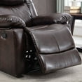 thumbnail image 6 of PU Leather Reclining Living Room Sofa Set, Manual Chair for Living Room （Recliner chair）, 6 of 9
