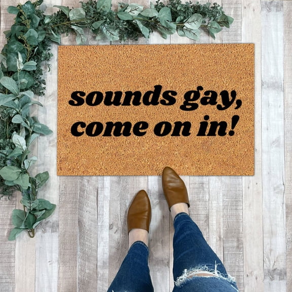 1X Gay Floor Mat Fugrandkids Welcome (Others Tolerated) Doormat Rug Custom Door Matfront Door Outdoor Entrance Porch Mat With Slip Polyester Floor Mat Carpet