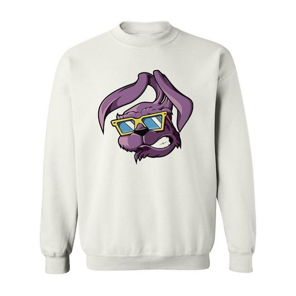 Cool Rabbit With Glasses. Sweatshirt Men -Image by Shutterstock, Male 4X-Large