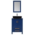 thumbnail image 2 of PULUOMIS 24'' Single Bathroom Vanity with Manufactured Wood Top with Mirror, Blue, 2 of 5