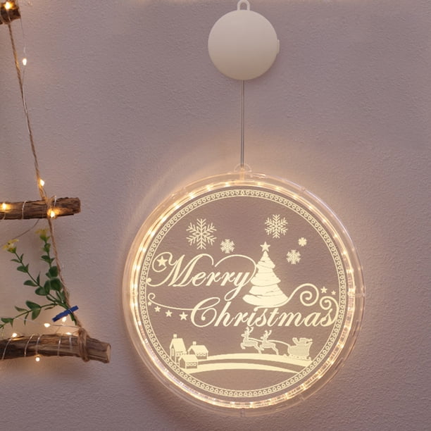 1pc 16cm / 6.3in Decoración de Navidad Luz LED Colgante Luz colgante 3D