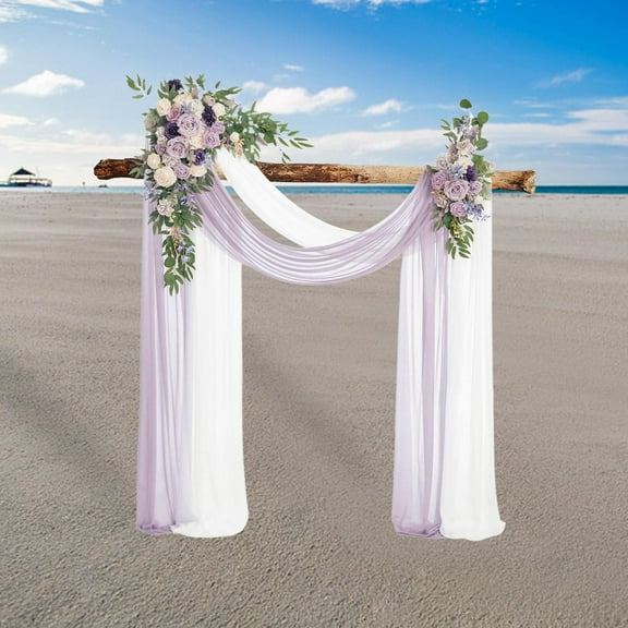 perfeclan Artificial Wedding Arch Flowers Kit Wedding Arch Rose Wreath Ornament Fake Rose Flower Swag for Table Wedding Arch Party Home