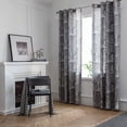 thumbnail image 2 of DriftAway Anna Window Curtains 100 Percent Cotton Tree Branches Botanical Print 2 Grommet Panels, 52" x 96", Gray, 2 of 6