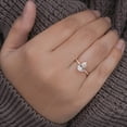 thumbnail image 3 of Cora Jewellery 3CT Pear Moissanite Engagemet Ring For Women, 18K Rose Gold, 9.5 US, 3 of 9