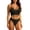 Black#2 piece bra and panty sets, variant on VBTAPA Womens Workout Sets Spaghetti Straps Sports Bra with High Waisted Panties 2 Piece Bikini Lingerie Set Gym Yoga Active Wear Matching Sets Blue L