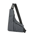 thumbnail image 2 of Bolso bandolera, mochila de hombro, bandolera, bolso de viaje para hombre, bolso de pecho Gris, 2 of 9