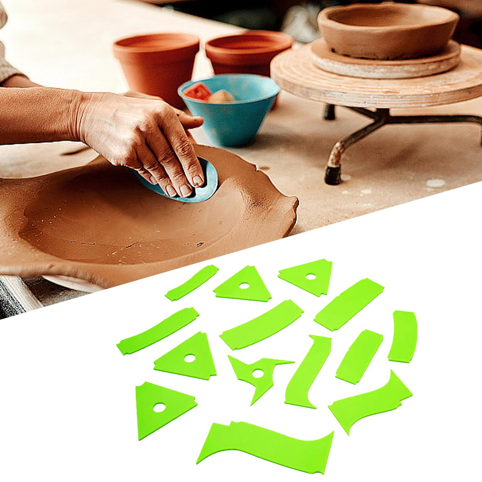 Milageto 14 Pieces Pottery Clay Sculpting Tool Multipurpose Engraving Lightweight Easy to