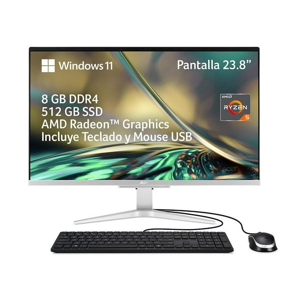 All in one Acer C24-1100-MXR585 AMD Ryzen 5 5500U 8GB RAM 512 SSD