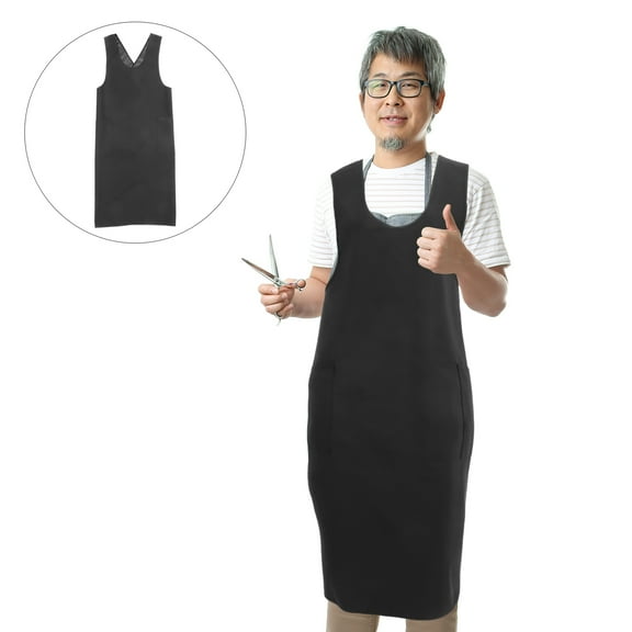 MLINS Barber Apron Man Women's 108.00X50.00X1.00CM Black