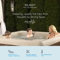 thumbnail image 4 of Aqualife by Strong Spas Inland 6 Person Square Hard Side Plug & Play Hot Tub, 24 Jets, Cobblestone, 4 of 15