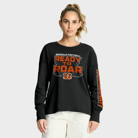 Women's Fanatics Black Cincinnati Bengals Hometown Legacy Long Sleeve T-Shirt