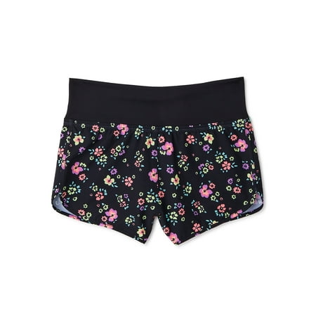 Wonder Nation Girls Striped Swim Boardshorts, Sizes 4-18 & Plus