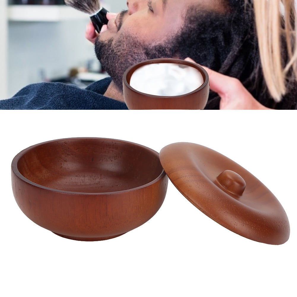 Rdeghly Wooden Shaving Brush Bowl Mug Shave Soap Cream Mug Professional