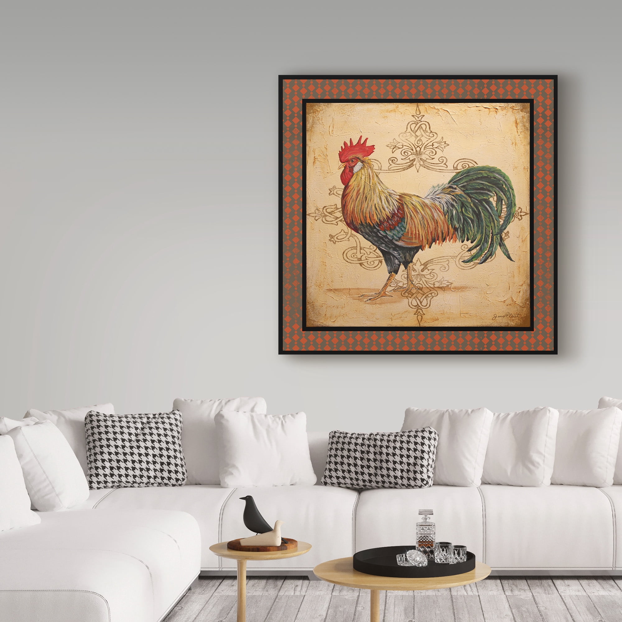 Trademark Fine Art 'Cockadoodledoo 3' Canvas Art by Jean Plout