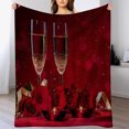 thumbnail image 4 of ¡Rebaja! Manta de San Valentín Boovnll, 73 x 99 cm, súper suave, acogedora, de franela gruesa de microfibra, lavable a máquina para cama, sofá o manta de sofá., 4 of 4