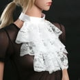 thumbnail image 3 of DPOIS Victorian Lace Jabot Neck Ruff Collar Mini Cape Costume Accessory, 3 of 7