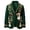 A-Green591, variant on XIAONU Snowman Holly Blazer for Men Christmas Gold Corduroy Festive Slim Fit Party Sport Coat