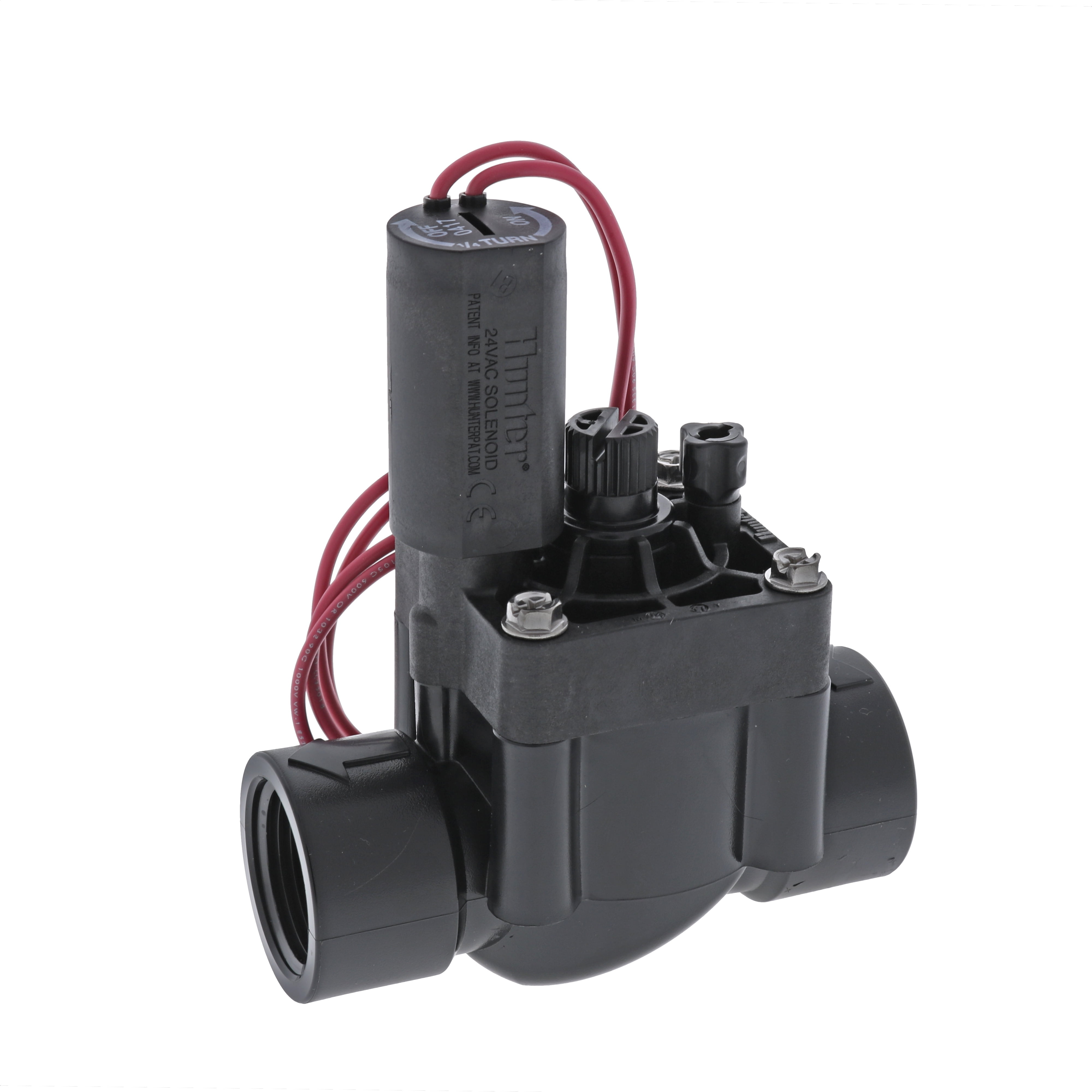 HUNTER Sprinkler PGV101GSDC PGV Series 1-Inch Globe Slip by Slip Valve with Flow Control and DC Latching Solenoid 